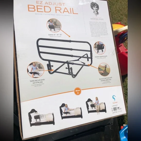 Metal safety bed rail for elderly or child. Great for bunk beds and RV beds